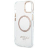 Guess GUHMP14MHTRMD Hardcase Metal Outline Magsafe for iPhone 14 Plus/15 Plus 6.7" / gold