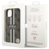 Guess GUHMP14MP4RPSW Hardcase 4G Printed Stripes MagSafe for iPhone 14 Plus / 15 Plus 6.7" / brown