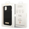 Guess GUHMP14MSBPLK Hardcase Silicone Logo Plate MagSafe for iPhone 14 Plus / 15 Plus 6.7" / black