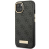 Guess GUHMP14MU4GPRK Hardcase 4G Logo Plate MagSafe for iPhone 14 Plus/15 Plus 6.7" / black