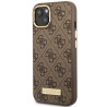 Guess GUHMP14MU4GPRW Hardcase 4G Logo Plate MagSafe for iPhone 14 Plus / 15 Plus 6.7" / brown