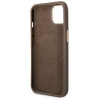 Guess GUHMP14MU4GPRW Hardcase 4G Logo Plate MagSafe for iPhone 14 Plus / 15 Plus 6.7" / brown