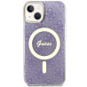 Guess GUHMP14SH4STU Hardcase 4G MagSafe for iPhone 14 / 15 / 13 6.1" / purple
