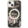 Guess GUHMP14SHCFWSK Hardcase Flower MagSafe for iPhone 14 / 15 / 13 6.1" / black