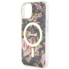 Guess GUHMP14SHCFWSK Hardcase Flower MagSafe for iPhone 14 / 15 / 13 6.1" / black
