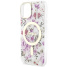 Guess GUHMP14SHCFWST Hardcase Flower MagSafe for iPhone 14 / 15 / 13 6.1" / transparent