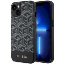 Guess GUHMP14SHGCFSEK GCube Stripes MagSafe Hardcase for iPhone 14 / 15 / 13 6.1" / black
