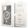 Guess GUHMP14SHLEOPWB Hardcase Leopard MagSafe for iPhone 14 / 15 / 13 6.1" / blue