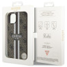 Guess GUHMP14SP4RPSW Hardcase 4G Printed Stripes MagSafe for iPhone 14 / 15 / 13 6.1" / brown