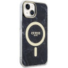 Guess GUHMP14SPCUMAK Marble MagSafe Hardcase for iPhone 14 / 15 / 13 6.1" / black