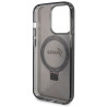 Guess GUHMP14XHRSGSK Hardcase Ring Stand Script Glitter MagSafe for iPhone 14 Pro Max 6.7" / black