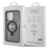 Guess GUHMP14XHRSGSK Hardcase Ring Stand Script Glitter MagSafe for iPhone 14 Pro Max 6.7" / black