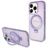 Guess GUHMP14XHRSGSU Hardcase Ring Stand Script Glitter MagSafe for iPhone 14 Pro Max 6.7" / purple