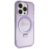 Guess GUHMP14XHRSGSU Hardcase Ring Stand Script Glitter MagSafe for iPhone 14 Pro Max 6.7" / purple