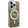 Guess GUHMP15LH4STW Hardcase IML 4G MagSafe for iPhone 15 Pro 6.1" / brown