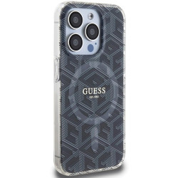 Guess GUHMP15LHGCUSTGK Hardcase IML GCube MagSafe for iPhone 15 Pro 6.1" / black