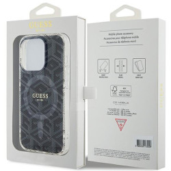 Guess GUHMP15LHGCUSTGK Hardcase IML GCube MagSafe for iPhone 15 Pro 6.1" / black