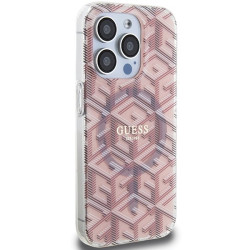 Guess GUHMP15LHGCUSTGP IML GCube MagSafe Hardcase for iPhone 15 Pro 6.1" / pink