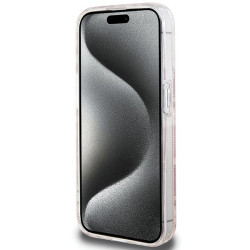Guess GUHMP15LHGCUSTGP IML GCube MagSafe Hardcase for iPhone 15 Pro 6.1" / pink