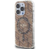 Guess GUHMP15LHGCUSTGW Hardcase IML GCube MagSafe for iPhone 15 Pro 6.1" / brown