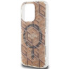 Guess GUHMP15LHGCUSTGW Hardcase IML GCube MagSafe for iPhone 15 Pro 6.1" / brown