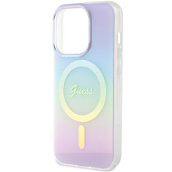 Guess GUHMP15LHITSU Hardcase IML Iridescent MagSafe for iPhone 15 Pro 6.1" / purple