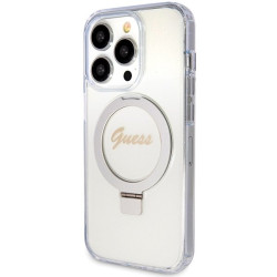 Guess GUHMP15LHRSGSD Hardcase Ring Stand Script Glitter for iPhone 15 Pro 6.1"