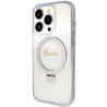Guess GUHMP15LHRSGSD Hardcase Ring Stand Script Glitter for iPhone 15 Pro 6.1"