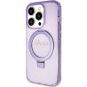Guess GUHMP15LHRSGSU Hardcase Ring Stand Script Glitter MagSafe for iPhone 15 Pro 6.1"