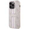 Guess GUHMP15LP4RPSP Hardcase 4G Printed Stripes MagSafe for iPhone 15 Pro 6.1" / pink
