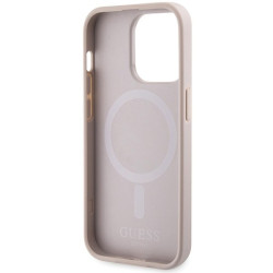 Guess GUHMP15LP4RPSP Hardcase 4G Printed Stripes MagSafe for iPhone 15 Pro 6.1" / pink