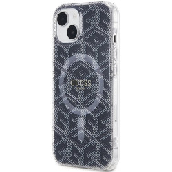 Guess GUHMP15MHGCUSTGK Hardcase IML GCube MagSafe for iPhone 15 Plus/14 Plus 6.7" / black