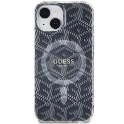 Guess GUHMP15MHGCUSTGK Hardcase IML GCube MagSafe for iPhone 15 Plus/14 Plus 6.7" / black