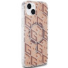Guess GUHMP15MHGCUSTGW Hardcase IML GCube MagSafe for iPhone 15 Plus/14 Plus 6.7" / brown