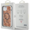 Guess GUHMP15MHGCUSTGW Hardcase IML GCube MagSafe for iPhone 15 Plus/14 Plus 6.7" / brown