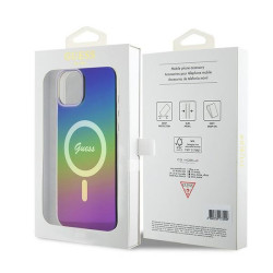 Guess GUHMP15MHITSK Hardcase IML Iridescent MagSa for iPhone 15 Plus/14 Plus 6.7"