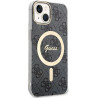 Guess GUHMP15SH4STK Hardcase IML 4G MagSafe for iPhone 15 / 14 / 13 6.1" / black