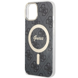 Guess GUHMP15SH4STK Hardcase IML 4G MagSafe for iPhone 15 / 14 / 13 6.1" / black