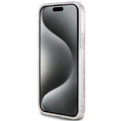Guess GUHMP15SHGCUSTGP Hardcase IML GCube MagSafe for iPhone 15 / 14 / 13 6.1" / pink