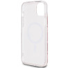 Guess GUHMP15SHGCUSTGP Hardcase IML GCube MagSafe for iPhone 15 / 14 / 13 6.1" / pink