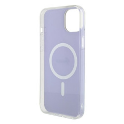 Guess GUHMP15SHITSU Hardcase IML Iridescent MagSafe for iPhone 15 / 14 / 13 6.1" / purple