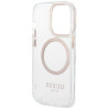 Guess GUHMP15SHTRMD Metal Outline Magsafe Hard Case for iPhone 15 / 14 / 13 6.1" / gold