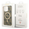 Guess GUHMP15XH4STW Hardcase IML 4G MagSafe for iPhone 15 Pro Max 6.7" / brown