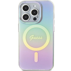 Guess GUHMP15XHITSU Hardcase IML Iridescent MagSafe for iPhone 15 Pro Max 6.7" / purple