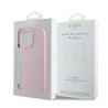 Guess GUHMP15XPGHSMMP Grained Ring MagSafe Hardcase for iPhone 15 Pro Max 6.7" / pink