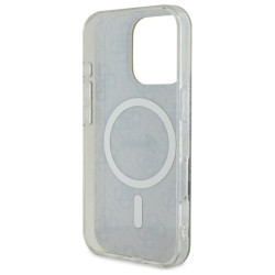 Guess GUHMP16LH4STW Hardcase IML 4G MagSafe for iPhone 16 Pro 6.3" / brown