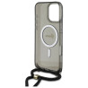 Guess GUHMP16LHCTSGNSK Hardcase Crossbody Cord Script MagSafe for iPhone 16 Pro 6.3" / black