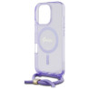 Guess GUHMP16LHCTSGNSU Hardcase Crossbody Cord Script MagSafe for iPhone 16 Pro 6.3" / purple