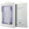 Guess GUHMP16LHCTSGNSU Hardcase Crossbody Cord Script MagSafe for iPhone 16 Pro 6.3" / purple
