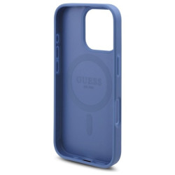 Guess GUHMP16LP4ROPEMCB Hardcase 4G Flowers Print MagSafe for iPhone 16 Pro 6.3" / blue